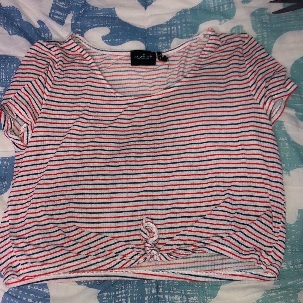 Red white and blue urban outfitters crop top